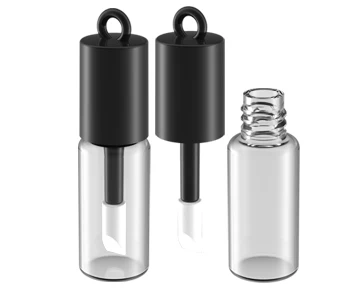 Round Plastic Lip Gloss Soft Tube Plastic Tube Packaging 3ml mini Drip transparent Plastic Lipgloss Cosmetic Tubes