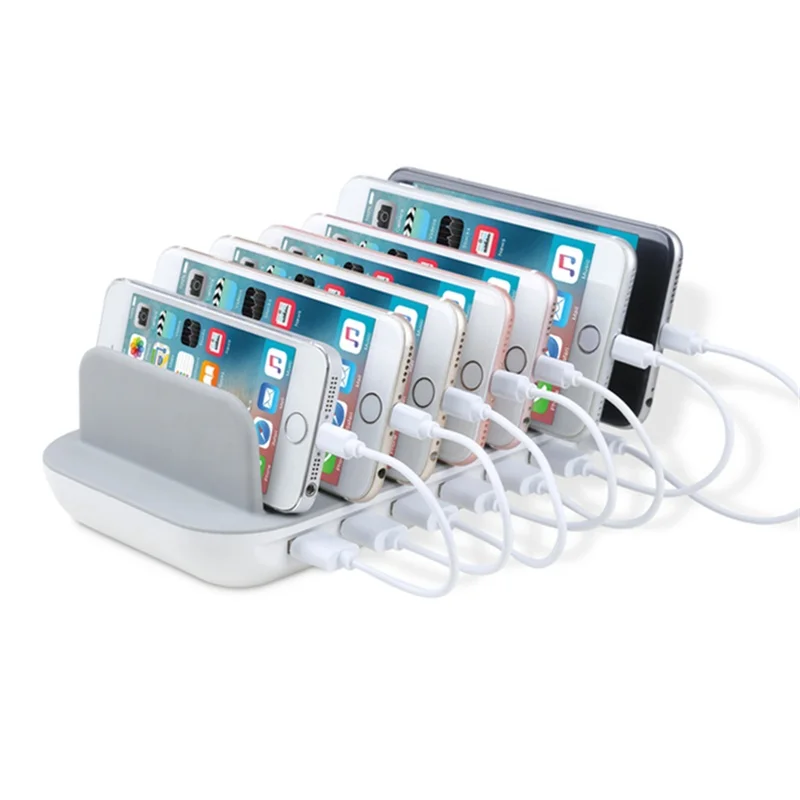 MIQ quick charging usb ports 60W micro usb charger customized multi ports charge dock