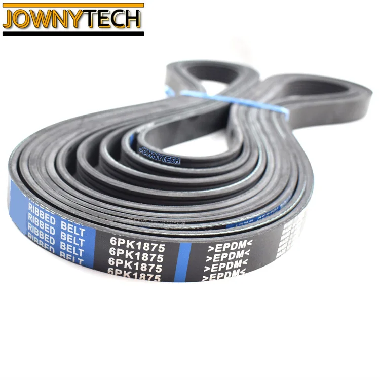 poly v ribbed belt for TOYOTA ALTIS 90916-W2006 6PK1875 auto generator v belt fan belt for DAEWOO NUBIRA