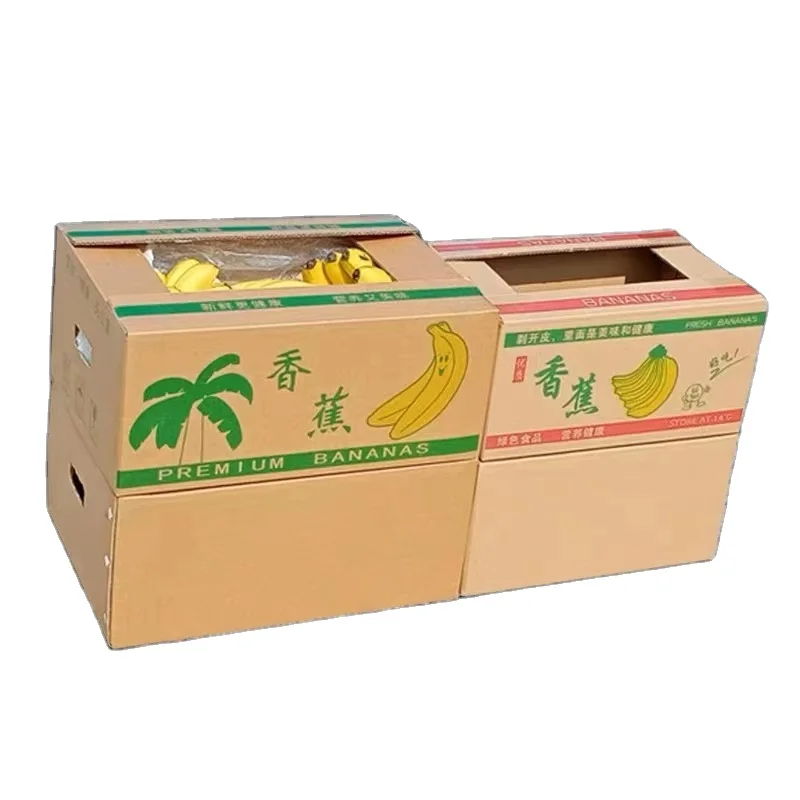 Custom corrugated shipping carton box China Wholesale high quality cardboard Moving Boxes Mailing Boxes for fruit banana