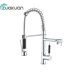 Zuoxuan Modern C Thermostatic Single Handle Pull Down Sprayer Kitchen Mixer Sink Kitchen Tap Faucets