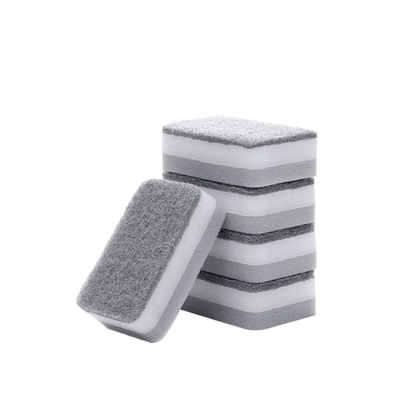 Double-sided Cleaning Spongs Household Scouring Pad Kitchen Dishwashing Sponge Cloth Dish Cleaning Towels Accessories