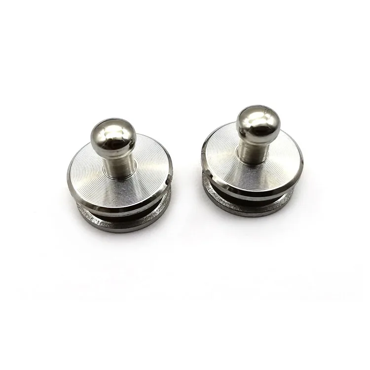 Stainless steel custom Round Head press rivet back ball stud for rubber strap