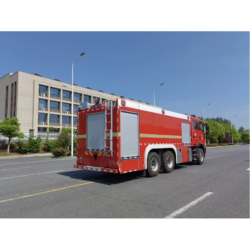 HOWO fire truck 6x4 chassis aluminum alloy framework equipment box 16m3 foam fire truck