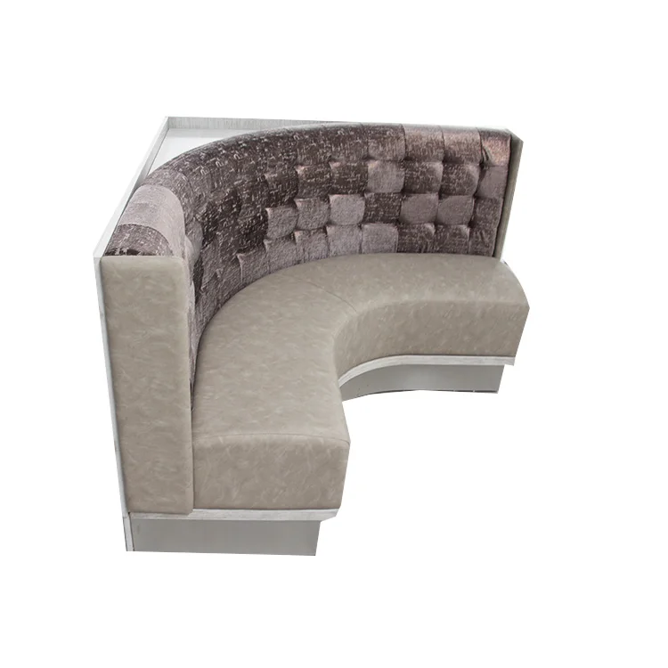 Custom U Shape Wood Restaurant Booths Cafe Seating Restaurant Sofa Bench