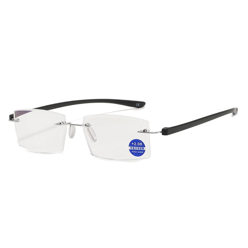 2031 rimless  blue light blocking women custom blue light filter promotional eyewear presbyopic for old people Reading Glasses