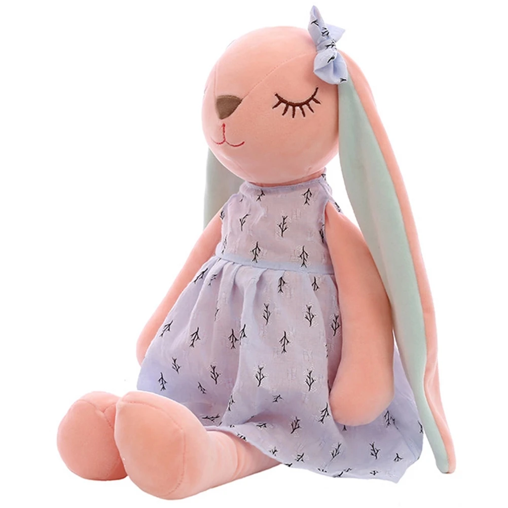 
Cute cartoon long-eared bunny doll baby soft stuffed toy children rabbit sleeping stuffed animal toy kawaii 