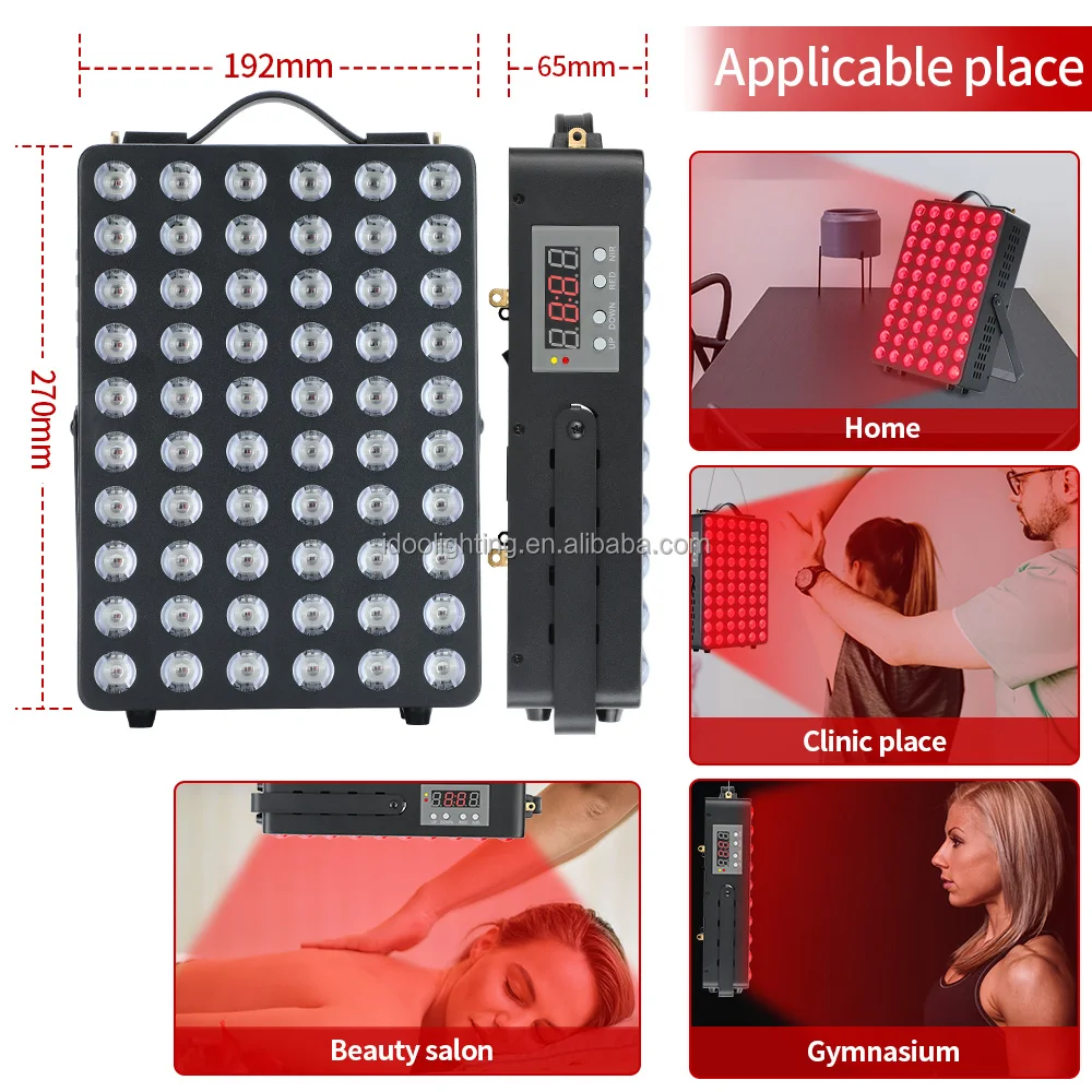 Home New Design Infrared Led Light Therapy Skin Whitening Smart Control 660nm 850nm  Red Light Therapy Panel