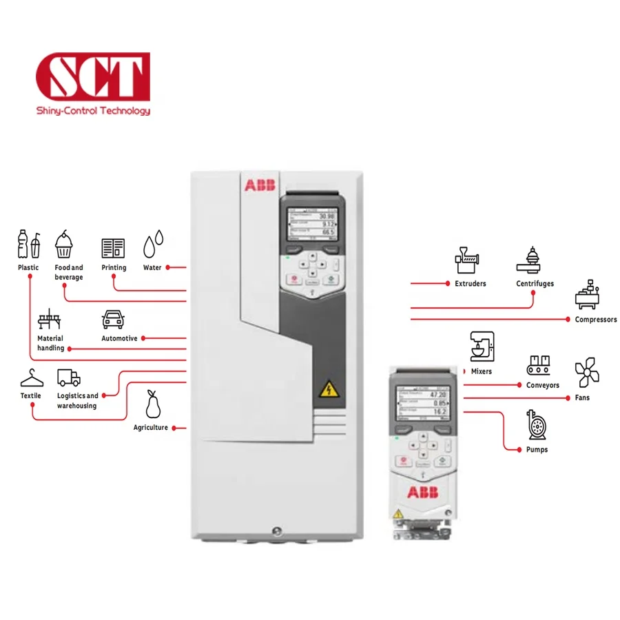 Original Official Agent ABB Inverter 380-480V 7.5KW Frequency Converter ACS580-01-018A-4 Frequency Inverter 60hz to 50hz