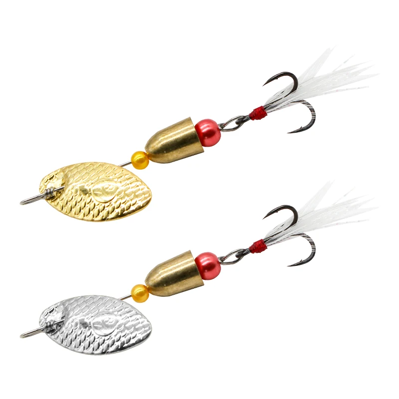 Factory direct sales Spinner lure fishing lure bullet spinner 5g 50mm long distance throwing