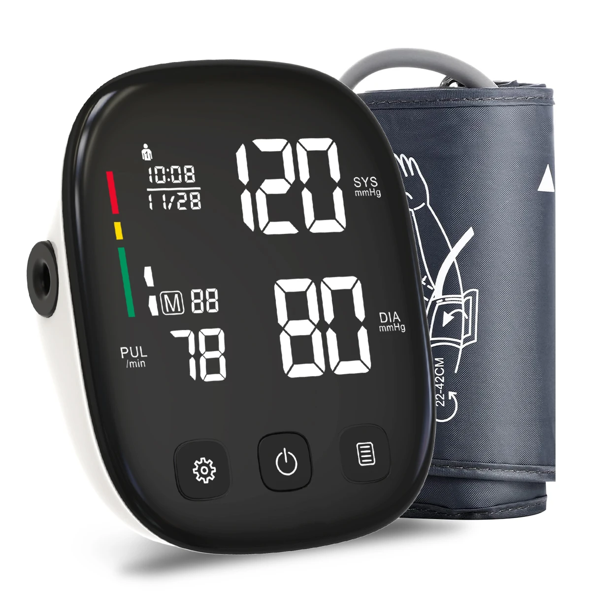 Electronic Sphygmomanometer Arm Blood Pressure Monitor BP Machine Digital Blood Pressure Monitor Automatic Digital BP Monitor