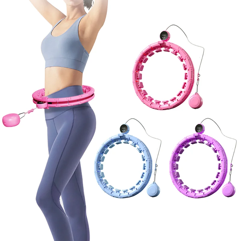 Smart hula hoops Quiet Exercise body thin fat ABS Weighted hula hoops Plus Size Weighted hula hoops With Ball