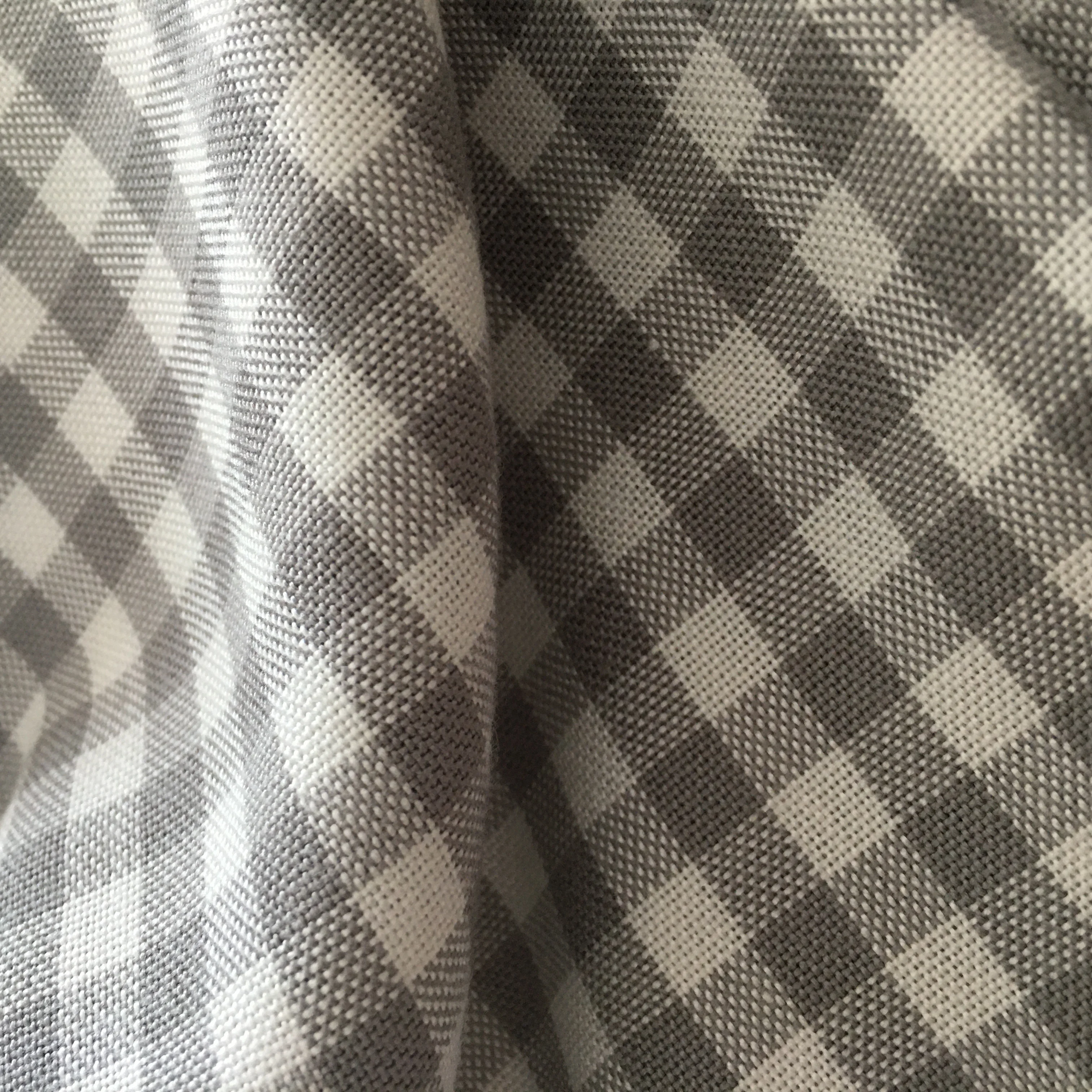 Soft and silky 100% cotton dyed and printed checked fabric
