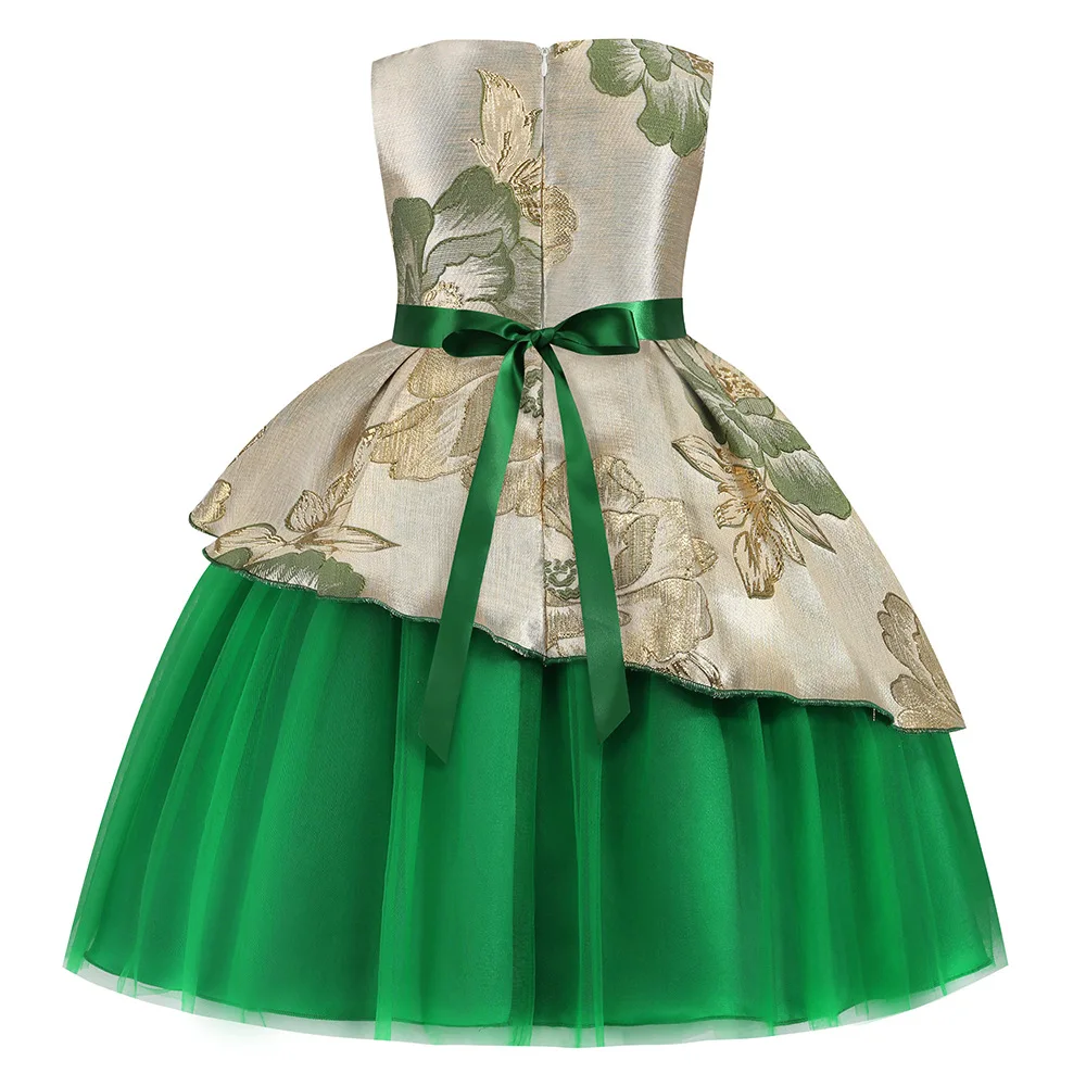 Formal Wholesale High-end dress wedding dress princess dress for festival party for 2-12 years old girls