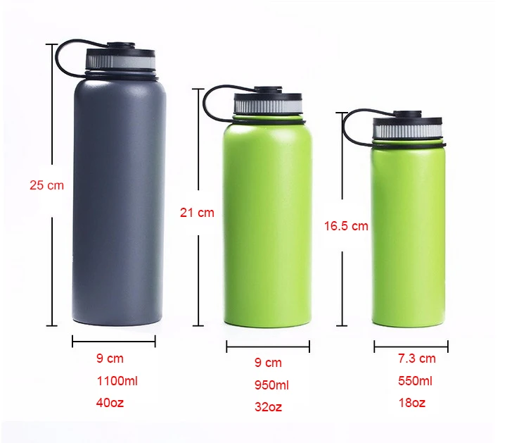 Hot Selling 32oz 40oz Double Wall Flask Stainless Steel Vacuum Orchid Flask 22oz 24oz 40oz 18oz 12oz 50oz 64oz 40oz Flask Custom