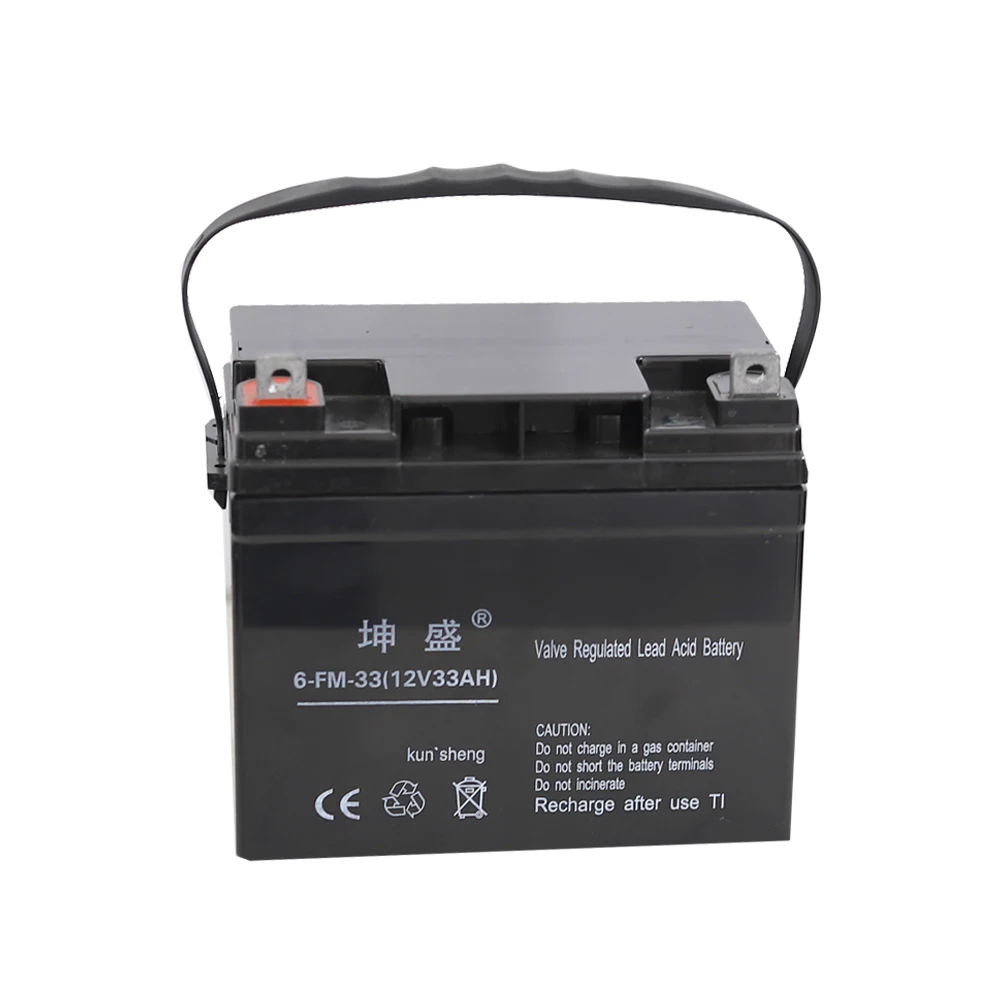 Most popula sealed rechargeable AGM battery 12v 33ah lead acid battery for electric scooter