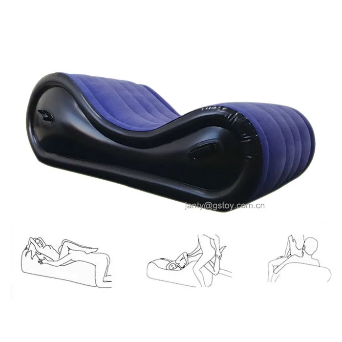 
couple portable inflatable lounge chaise sexy sofa 