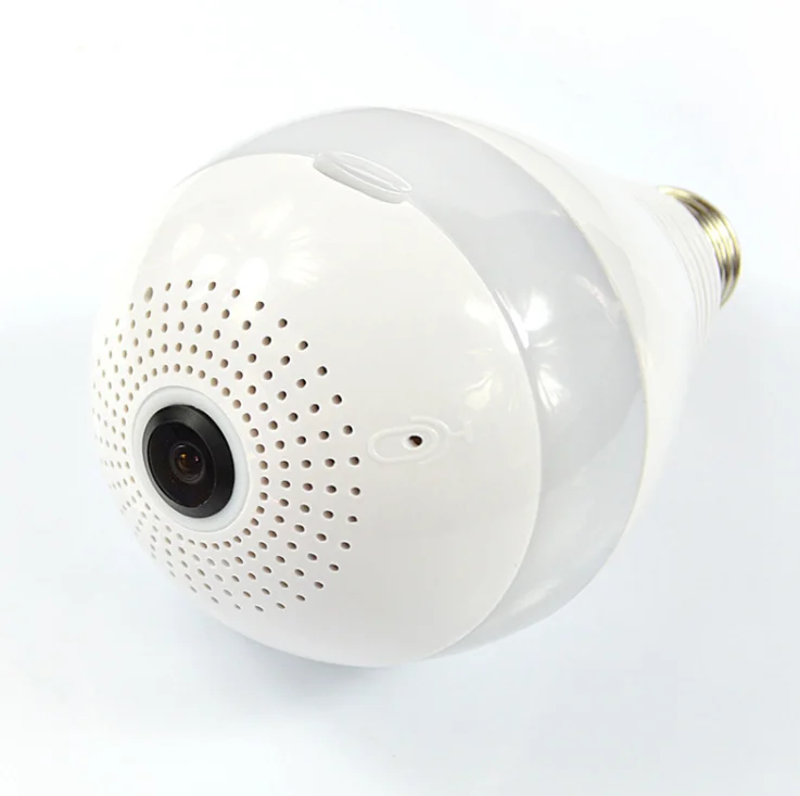Smart Bulb Security Camera 1080P Night Vision FHD 360 Panoramic Motion Sensor Led Lamp V380 IP WIFI Camera