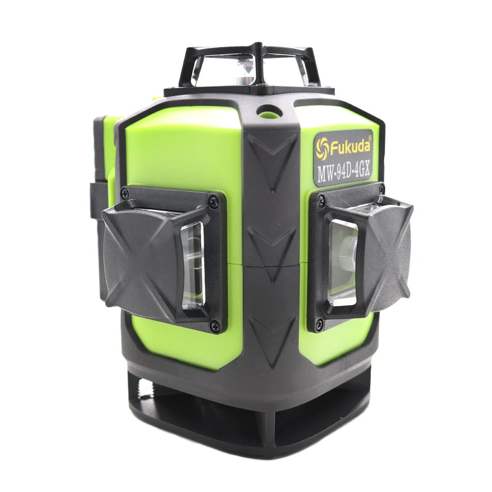 Fukuda 16 Line Pro Laser Level 360 Vertical Self Leveling Horizontal & Bracket Tripod LD Green Light Level MW-94D-4GX