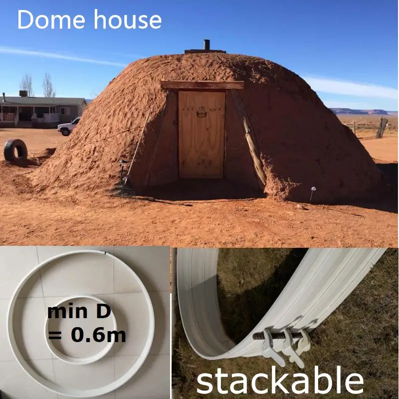 Flexible cost saving coffrage plastique rutilisable cement sidewalk plastic formwork for walkways