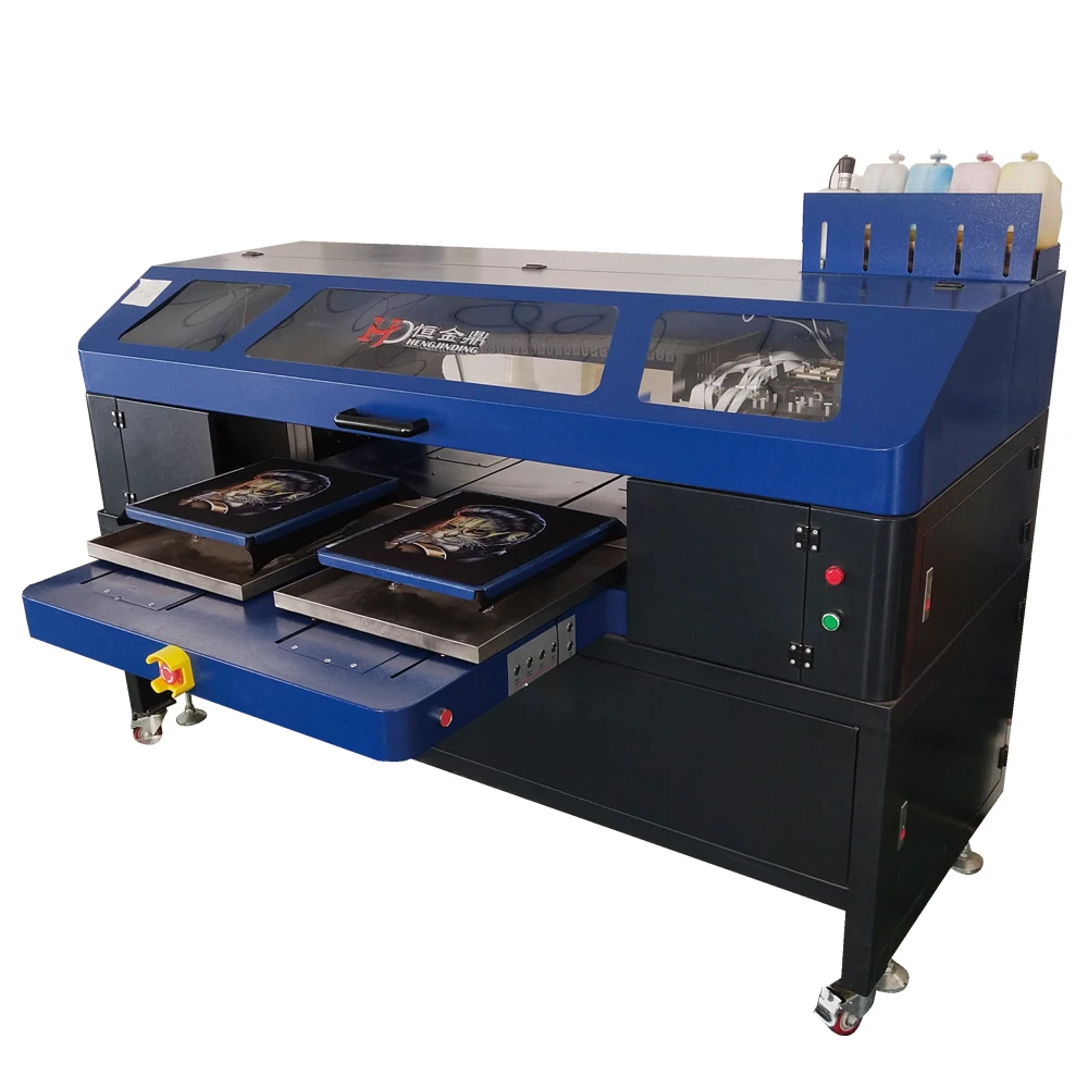 New Design i3200 Print Head DTG Printer Direct to Garment Printing Machine With Fast Speed Double Working Station