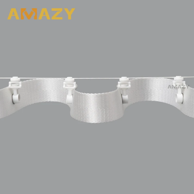 New Style Modern Plastic Rod Accessories Ball Bearing Wheels Window Aluminium Extrusion Rail Metal Track Plastic Curtain Runner