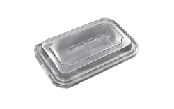 Custom ps hard transparent plastic wedding party candy cookie cake rectaangle  packaging container with clear lid