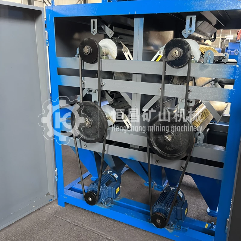 India 220X1500 and 165*1500 Four Roller Type Electrostatic Separator For Zircon Rutile Monazite Magnetic Ilmenite Tin Gold Ore