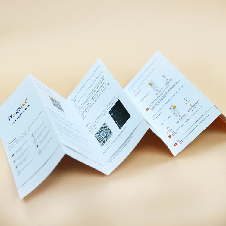 Factory Customized Size Magazine Booklet Instruction Advertising Manual Catalog Flyer Leaflet Brochure Printing