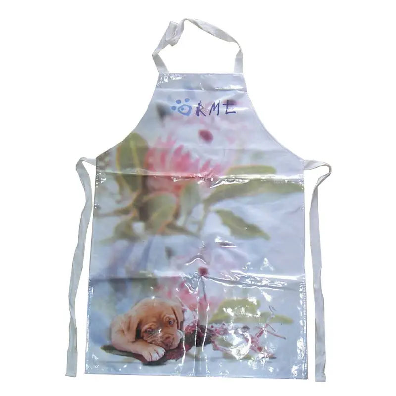 Durable waterproof PVC coated kitchen apron cleaning apron
