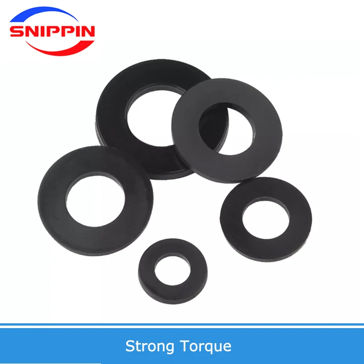 M2 M2.5 M3 M4 M5 M6 M8 M10 M12 Large Nylon White Sliding Washer Plain Round Gasket Nylon Flat Washers Plastic Shim Thickness