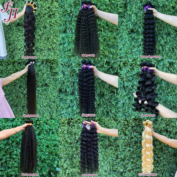 FH free sample unprocessed cuticle aligned virgin hair vendors raw virgin hair bundles weave human hair extension