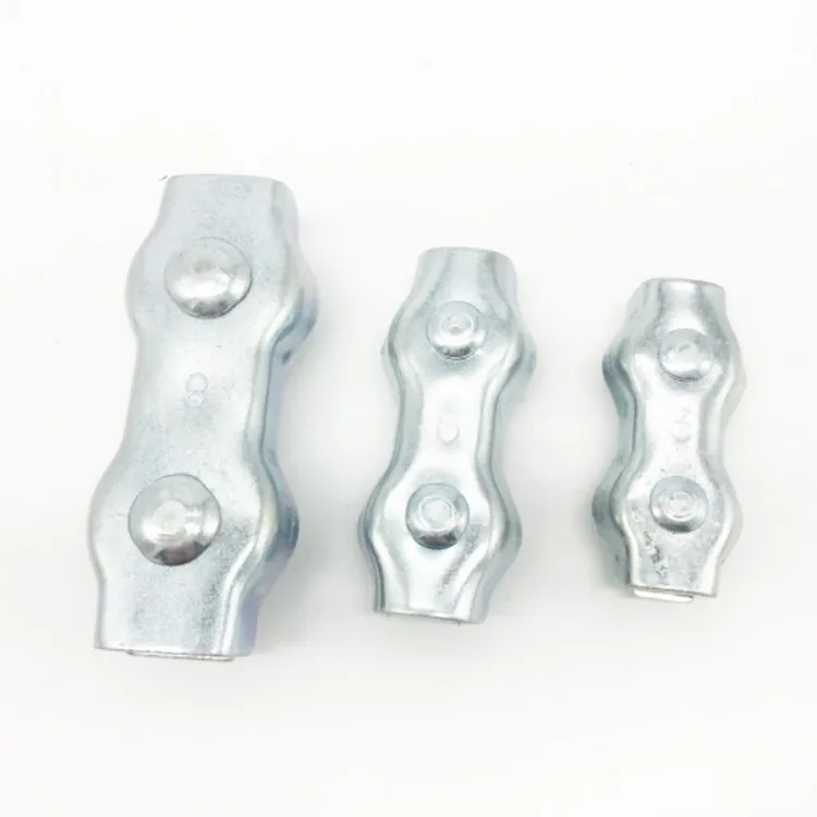 Wholesale 304 Stainless Steel Wire Rope Double Chuck Fastening Clip Wire Rope Clip Clamp