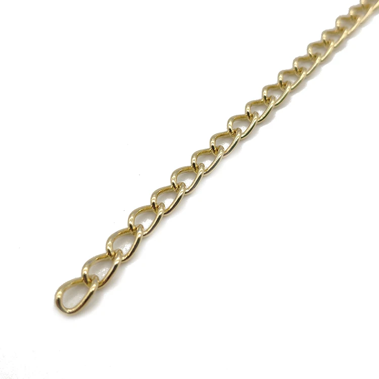 Bag Accessories Manufacturer 4.5mm Light Gold Custom Metal Bag Chain for Handbag