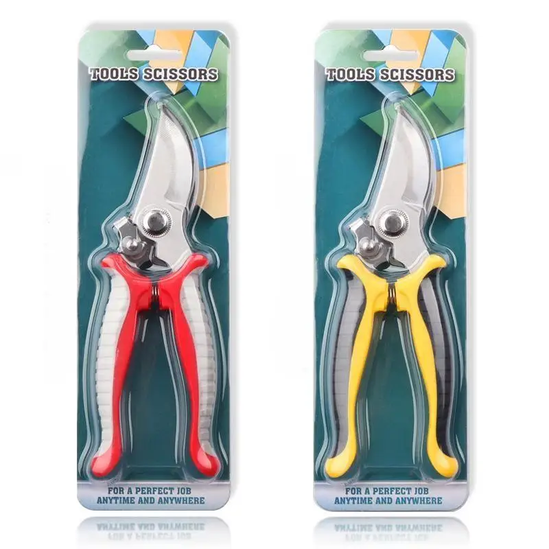 Stainless Steel Plant Cutting Tools Manual Hand Pruner Garden Pruner Shears Flower Clip Bypass garden scissors trimming