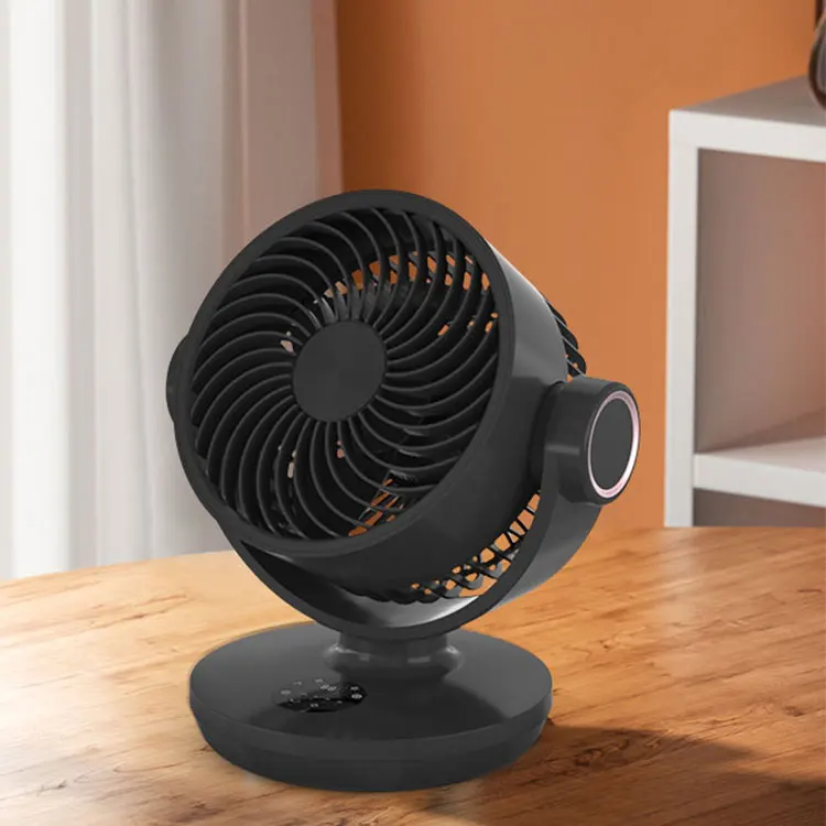 2022 newest LCD Display Remote Control USB Power Bank Multifunction Desktop circulating Fan