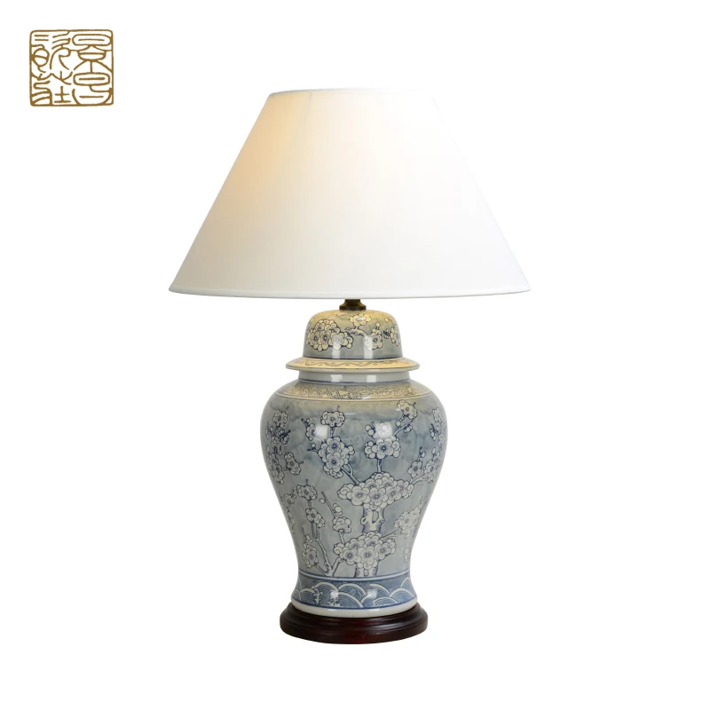 Wholesale custom-made size large ceramic porcelain blue and white ginger jars