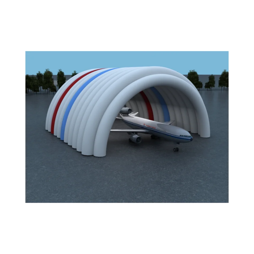 Quality Large Strong Modular inflatable Structure Arch Hangars Inflatable Aircraft Hangar Warehouse Tent for Storage
