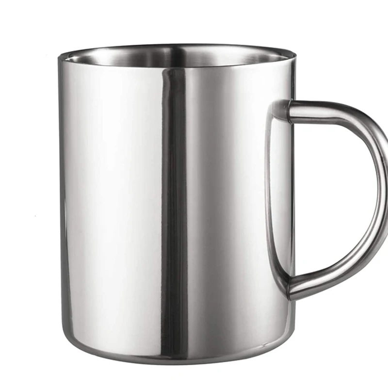 Durable for Camping Stainless Steel Double Walled Adventure Mugs Insulation 15 oz Metal Coffee Beer Tea Cups with Handles