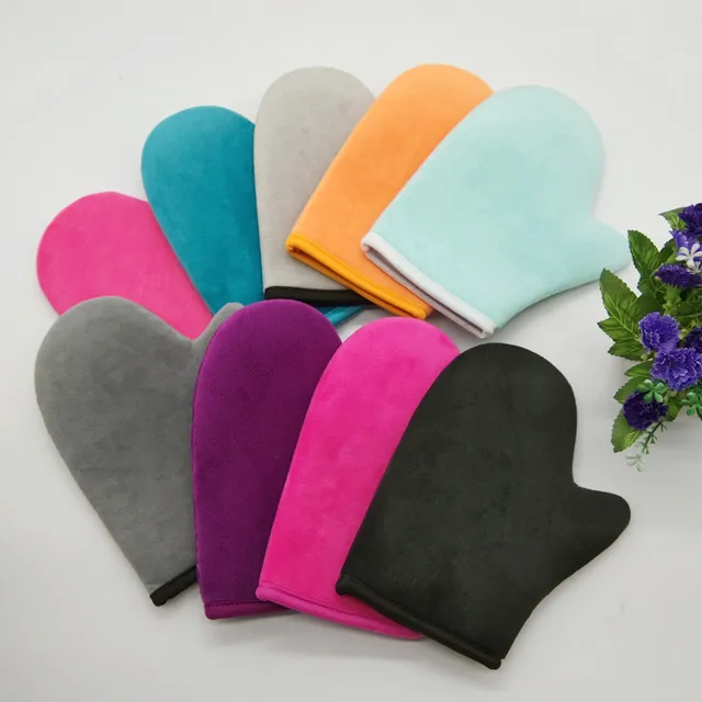 PSH Customized LOGO purple black pink sunless tanner self tanner mitt tanning mitts