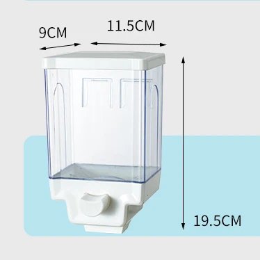 Amazon Hot Cereal Dispenser 1000ml Rice Grain Storage Container Plastic Wall Mounted Dispensador De Cereales