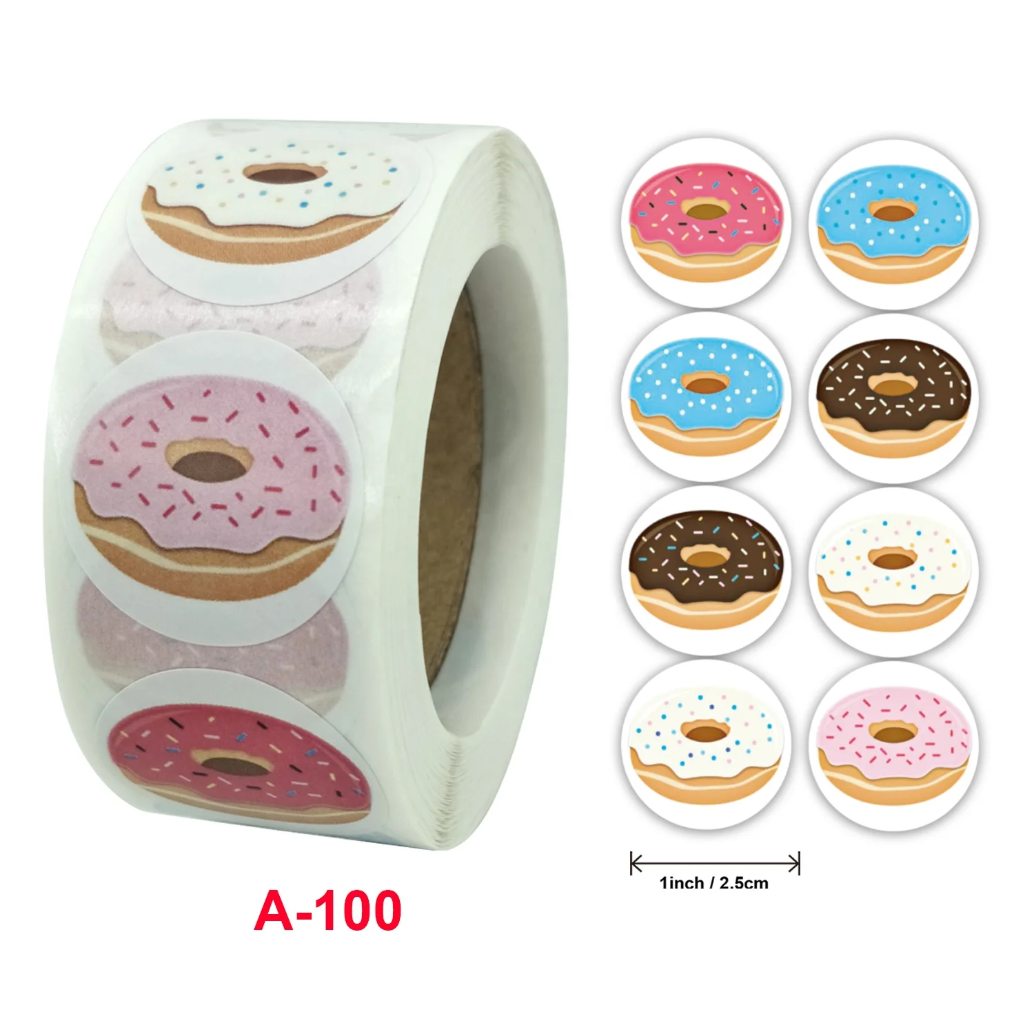 
Custom Die Cut Label 1inch 500pcs Per Roll Label For Wedding Gift BagThank You Stickers 