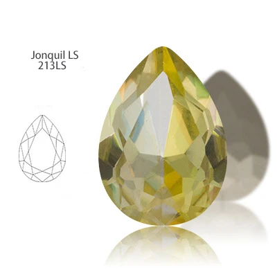 AW K9 Glass laser color  Drop Point Back Stones  Opal Series high quality  DIY necklace crystal brilliant Garment accessories