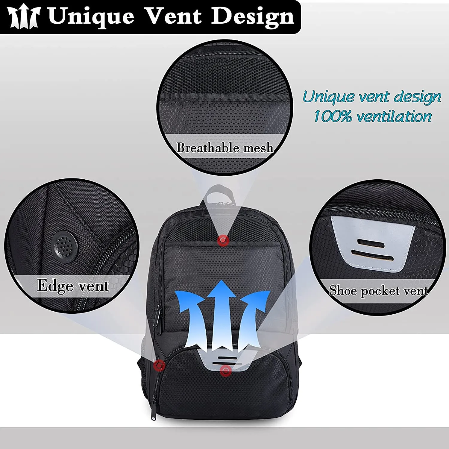 30L Waterproof Sports Backpack Bag Custom Logo Unisex Lightweight Travel Casual Sports Backpacks