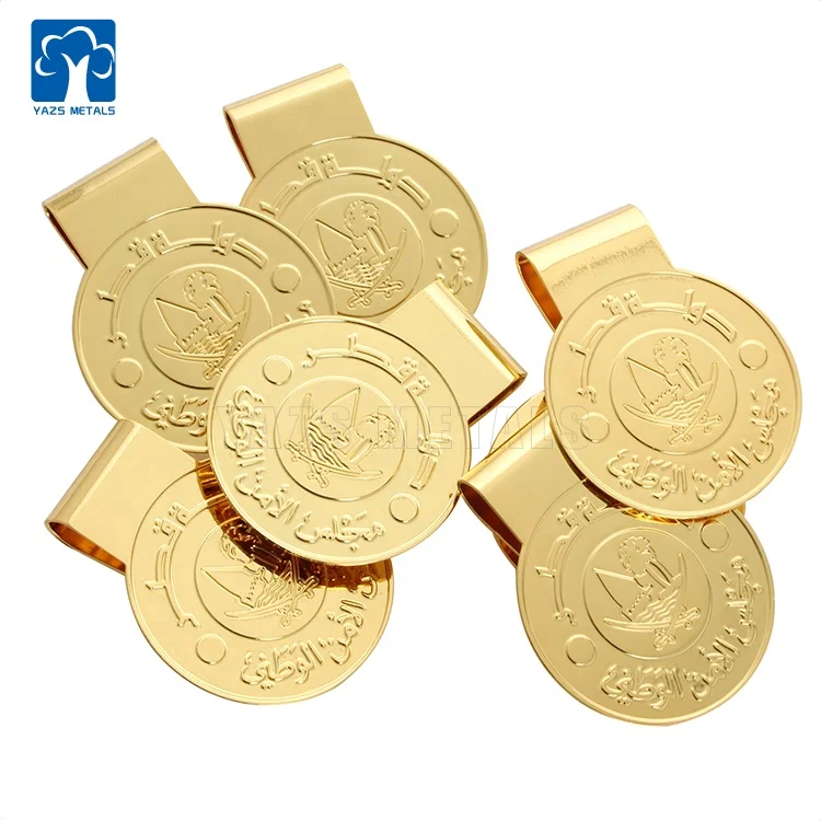 gold souvenir gift money clip
