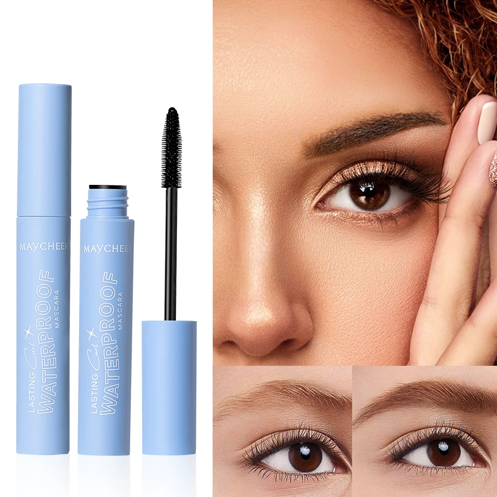 Maycheer Factory Price Eyelash Extension Long Lasting Waterproof Curly Slender Non-smudging Mascara Brush Makeup Mascara