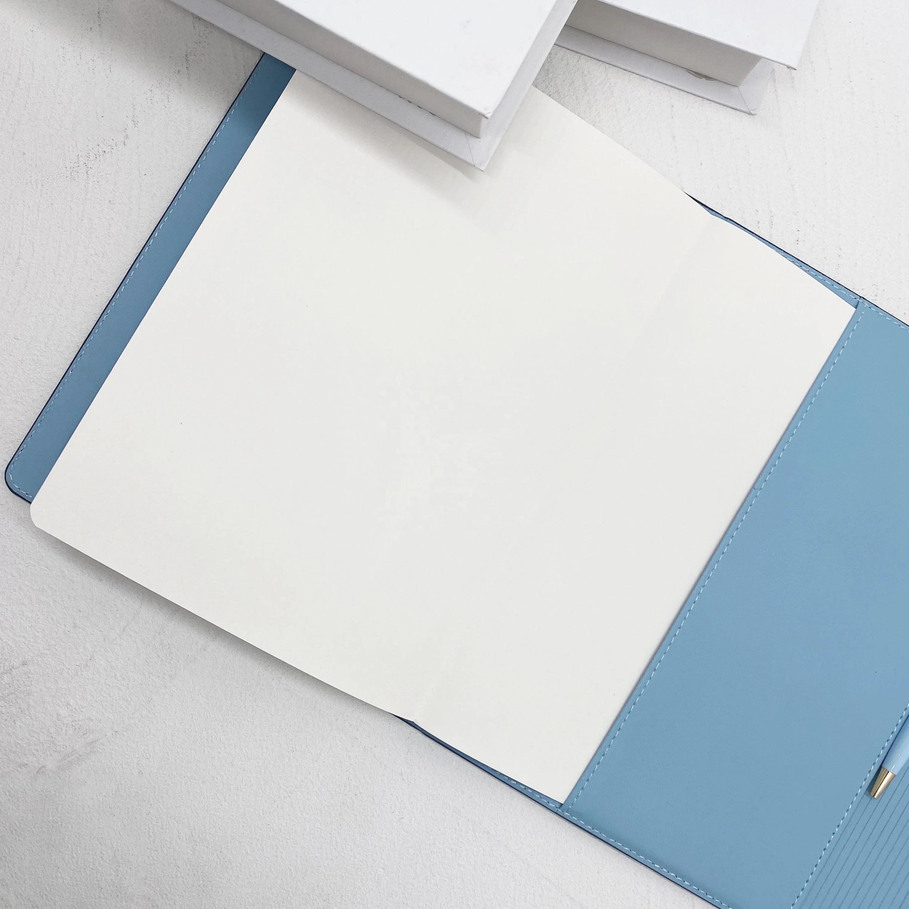 Calendar Pages Custom  A5 PU Leather Hardcover Paperbound Notebook