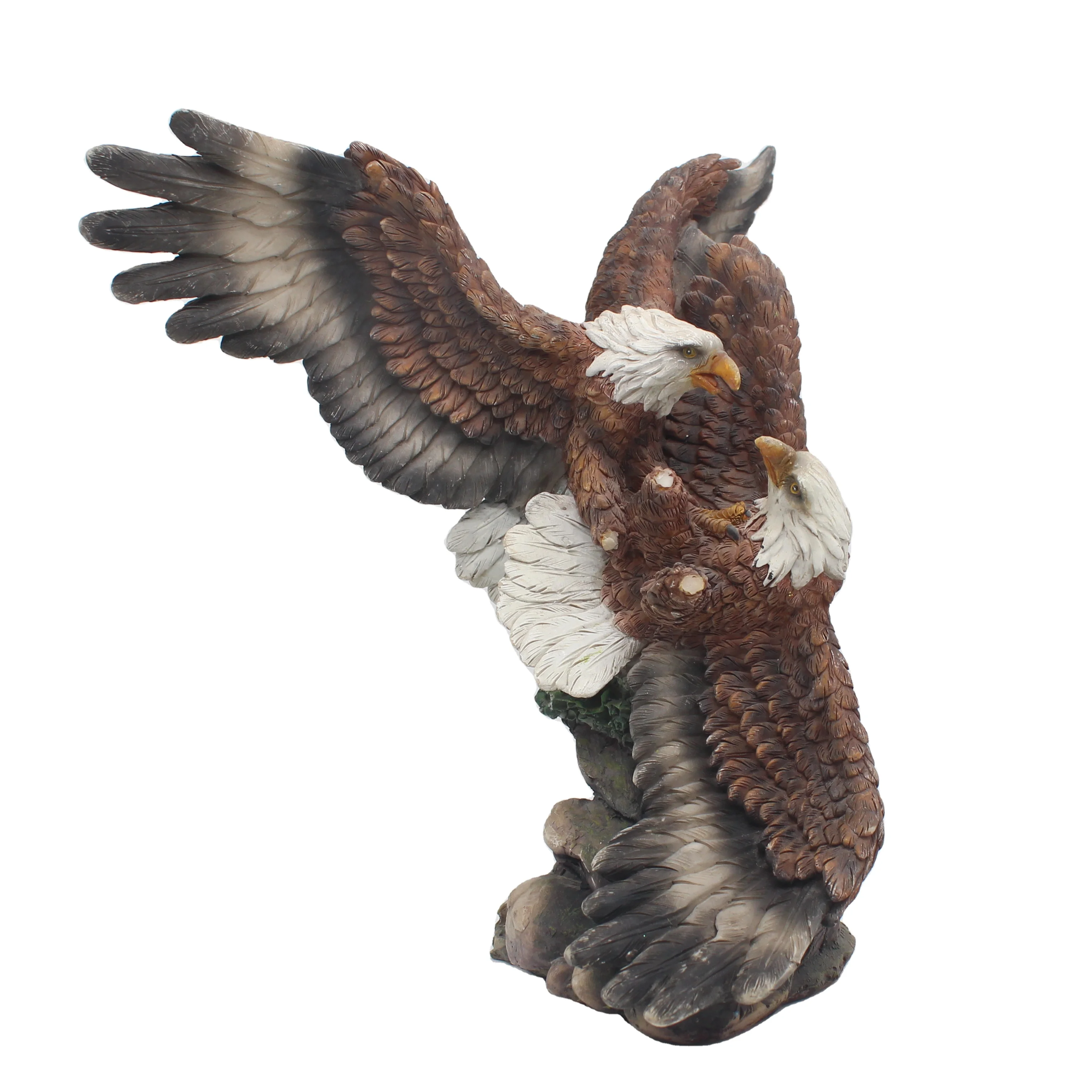 Custom Resin Ebros Wings of Glory Bald Eagle Statue Wildlife Eagle Figurine with Base Animal Bird Glory American Emblem Freedom
