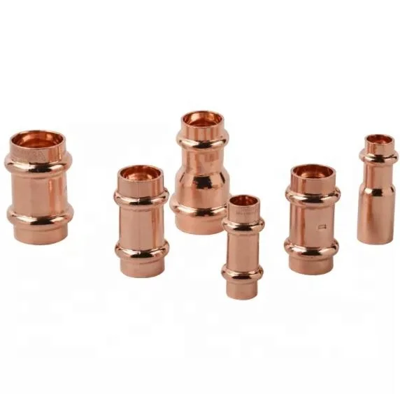 High End Copper Press Fittings Coupling for Plumbing Water and Gas Pipe System