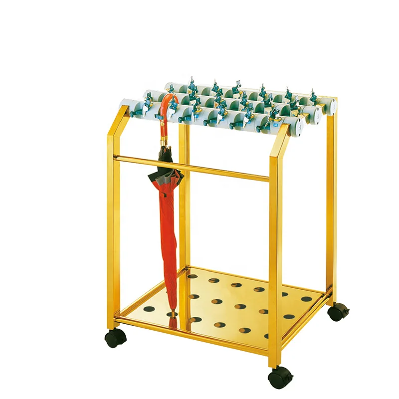 
Wholesale Hotel Amenities Hotel Umbrella Holder Lobby Shopping Mall Commercial Stand Umbrella Drying Rack 
